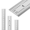 imageMr Pen Machinist Ruler 3 Pack Metric Precision Stainless Steel 6 inch6 inch  3 Pack
