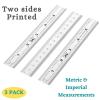 imageMr Pen Machinist Ruler 3 Pack Metric Precision Stainless Steel 6 inch6 inch  3 Pack