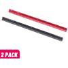 imageMr Pen Small Architectural Scale Ruler Aluminium 6 Inch 2 Pack Green and Orange Pocket Size Ruler Triangle Ruler Metal Ruler Set Architect Scale Ruler for BlueprintsA Black  Red