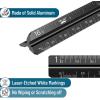 imageMr Pen Small Architectural Scale Ruler Aluminium 6 Inch 2 Pack Green and Orange Pocket Size Ruler Triangle Ruler Metal Ruler Set Architect Scale Ruler for BlueprintsC Black  Blue