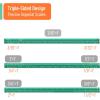 imageMr Pen Small Architectural Scale Ruler Aluminium 6 Inch 2 Pack Green and Orange Pocket Size Ruler Triangle Ruler Metal Ruler Set Architect Scale Ruler for BlueprintsB Green  Orange