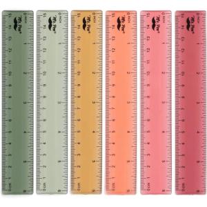 imageMr Pen Ruler 12 inch Ruler 6 Pack Vintage Colors Clear Ruler 12 Inch Rulers for Kids Rulers for School Clear Plastic Ruler 12 Inch 12 Inch Ruler with Centimeters and Inches School Ruler6 inch