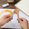 imageMr Pen Compass and Protractor Set Dwarf Pony Brown Compass Geometry Tool Protractor and Compass Set Compass Drawing Tool Drawing Compass Geometry Compass Math Compass for GeometryDark Orange