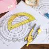 imageMr Pen Compass and Protractor Set Dwarf Pony Brown Compass Geometry Tool Protractor and Compass Set Compass Drawing Tool Drawing Compass Geometry Compass Math Compass for GeometryYellow