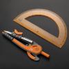 imageMr Pen Compass and Protractor Set Dwarf Pony Brown Compass Geometry Tool Protractor and Compass Set Compass Drawing Tool Drawing Compass Geometry Compass Math Compass for GeometryDark Orange
