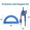 imageMr Pen Compass and Protractor Set Dwarf Pony Brown Compass Geometry Tool Protractor and Compass Set Compass Drawing Tool Drawing Compass Geometry Compass Math Compass for GeometryMidnight Blue