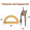 imageMr Pen Compass and Protractor Set Dwarf Pony Brown Compass Geometry Tool Protractor and Compass Set Compass Drawing Tool Drawing Compass Geometry Compass Math Compass for GeometryDwarf Pony Brown