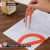 imageMr Pen Compass and Protractor Set Dwarf Pony Brown Compass Geometry Tool Protractor and Compass Set Compass Drawing Tool Drawing Compass Geometry Compass Math Compass for GeometryRed