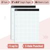 imageMr Pen Graph Paper 2x2 2 Squares per inch 85quotx11quot 55 Sheets Grid Paper Graphing Paper Graph Paper Pad Math Graph Paper Grid Paper Pad 12 Inch Graph Paper Square Paper Math PaperWhite 3Hole Punched