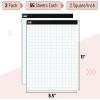 imageMr Pen Graph Paper 2x2 2 Squares per inch 85quotx11quot 55 Sheets Grid Paper Graphing Paper Graph Paper Pad Math Graph Paper Grid Paper Pad 12 Inch Graph Paper Square Paper Math PaperWhite