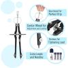 imageMr Pen Professional Compass with Lock and Free Life TIME Lead Replacement Compass for Geometry Spring Bow Compass Precision Compass Math Drafting Compass Compass Drawing Metal CompassBlack