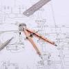 imageMr Pen Professional Compass with Lock and Free Life TIME Lead Replacement Compass for Geometry Spring Bow Compass Precision Compass Math Drafting Compass Compass Drawing Metal CompassRose Gold