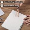 imageMr Pen Professional Compass with Lock and Free Life TIME Lead Replacement Compass for Geometry Spring Bow Compass Precision Compass Math Drafting Compass Compass Drawing Metal CompassRose Gold
