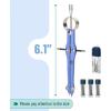 imageMr Pen Professional Compass with Lock and Free Life TIME Lead Replacement Compass for Geometry Spring Bow Compass Precision Compass Math Drafting Compass Compass Drawing Metal CompassLight Blue