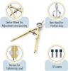 imageMr Pen Professional Compass with Lock and Free Life TIME Lead Replacement Compass for Geometry Spring Bow Compass Precision Compass Math Drafting Compass Compass Drawing Metal CompassGold