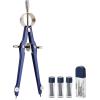 imageMr Pen Professional Compass with Lock and Free Life TIME Lead Replacement Compass for Geometry Spring Bow Compass Precision Compass Math Drafting Compass Compass Drawing Metal CompassBlue