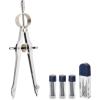 imageMr Pen Professional Compass with Lock and Free Life TIME Lead Replacement Compass for Geometry Spring Bow Compass Precision Compass Math Drafting Compass Compass Drawing Metal CompassSilver