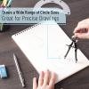 imageMr Pen Professional Compass with Lock and Free Life TIME Lead Replacement Compass for Geometry Spring Bow Compass Precision Compass Math Drafting Compass Compass Drawing Metal CompassBlack