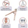 imageMr Pen Professional Compass with Lock and Free Life TIME Lead Replacement Compass for Geometry Spring Bow Compass Precision Compass Math Drafting Compass Compass Drawing Metal CompassRose Gold