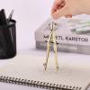 imageMr Pen Professional Compass with Lock and Free Life TIME Lead Replacement Compass for Geometry Spring Bow Compass Precision Compass Math Drafting Compass Compass Drawing Metal CompassGold