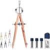 imageMr Pen Professional Compass with Lock and Free Life TIME Lead Replacement Compass for Geometry Spring Bow Compass Precision Compass Math Drafting Compass Compass Drawing Metal CompassRose Gold