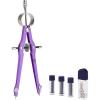imageMr Pen Professional Compass with Lock and Free Life TIME Lead Replacement Compass for Geometry Spring Bow Compass Precision Compass Math Drafting Compass Compass Drawing Metal CompassPurple