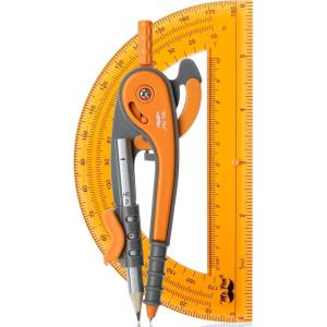 imageMr Pen Compass and Protractor Set Dwarf Pony Brown Compass Geometry Tool Protractor and Compass Set Compass Drawing Tool Drawing Compass Geometry Compass Math Compass for GeometryDark Orange