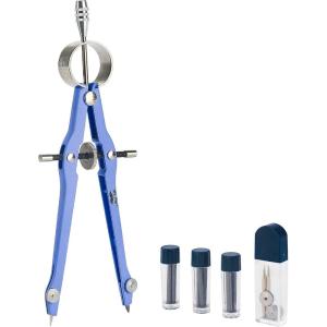 imageMr Pen Professional Compass with Lock and Free Life TIME Lead Replacement Compass for Geometry Spring Bow Compass Precision Compass Math Drafting Compass Compass Drawing Metal CompassLight Blue