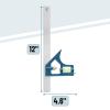 imageMr Pen Combination Square 12quot Blue Combo Square Carpentry Tools Carpenter Square Woodworking Tools and Accessories Framing Square T Square T Ruler Combination Square Set Metal Square ToolBlue
