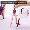 imageMr Pen Compass for Geometry Black Compass with Pencil Drawing Compass Drawing Tool Math Compass Drafting Tools Drawing Tools Geometry Compass Circle Drawing Tool Geometry SetRose Gold