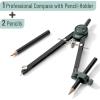 imageMr Pen Compass for Geometry Black Compass with Pencil Drawing Compass Drawing Tool Math Compass Drafting Tools Drawing Tools Geometry Compass Circle Drawing Tool Geometry SetBlack