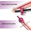 imageMr Pen Compass for Geometry Black Compass with Pencil Drawing Compass Drawing Tool Math Compass Drafting Tools Drawing Tools Geometry Compass Circle Drawing Tool Geometry SetRose Gold