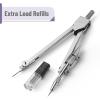 imageMr Pen Compass for Geometry Silver with Extra Leads Metal Compass Drawing Compass Geometry Compass Math Compass Compass Drawing Drafting Compass Drafting Tools