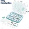 imageMr Pen Geometry Set 13 pcs Compass for Geometry Protractor Set Geometry Kit Set with Shatterproof Storage Box Geometry Kit Drawing Tools Drafting Set Drafting Tools ampamp Drafting Kits PinkGreen