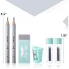 imageMr Pen Geometry Set 13 pcs Compass for Geometry Protractor Set Geometry Kit Set with Shatterproof Storage Box Geometry Kit Drawing Tools Drafting Set Drafting Tools ampamp Drafting Kits PinkGreen