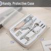 imageMr Pen Geometry Set 13 pcs Compass for Geometry Protractor Set Geometry Kit Set with Shatterproof Storage Box Geometry Kit Drawing Tools Drafting Set Drafting Tools ampamp Drafting Kits PinkGrey
