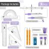 imageMr Pen Geometry Set 13 pcs Compass for Geometry Protractor Set Geometry Kit Set with Shatterproof Storage Box Geometry Kit Drawing Tools Drafting Set Drafting Tools ampamp Drafting Kits PinkPurple