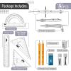 imageMr Pen Geometry Set 13 pcs Compass for Geometry Protractor Set Geometry Kit Set with Shatterproof Storage Box Geometry Kit Drawing Tools Drafting Set Drafting Tools ampamp Drafting Kits PinkGrey