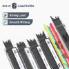 imageMr Pen Metal Mechanical Pencil Set with Lead and Eraser Refills 5 Sizes Black 03 05 07 09 2mm Drawing Mechanical Pencils Mechanical Pencil Metal Drawing Pencils Mechanical