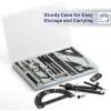 imageMr Pen Professional Geometry Set 15 pcs Geometry Kit for Artists and Students Geometry Set Metal Rulers and Compasses Drawing Tools Drafting Supplies Drafting Set Drafting Tools and KitsBlack