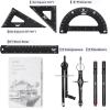imageMr Pen Professional Geometry Set 15 pcs Geometry Kit for Artists and Students Geometry Set Metal Rulers and Compasses Drawing Tools Drafting Supplies Drafting Set Drafting Tools and KitsBlack