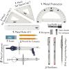 imageMr Pen Professional Geometry Set 15 pcs Geometry Kit for Artists and Students Geometry Set Metal Rulers and Compasses Drawing Tools Drafting Supplies Drafting Set Drafting Tools and KitsSilver