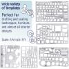 imageMr Pen Professional Geometry Set 17 Pcs Architect Compass and Protractor Set Interior Design Drafting Tools Scale Ruler Drawing Stencils Metal Ruler