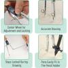 imageMr Pen Professional Geometry Set Metal Compass 7 pcs Geometry Precision Tool Set with Shatterproof Storage Box Drafting Tools ampamp Drafting Kits Circle Drawing Tools for Engineers StudentsCompass with Wheel and Lock