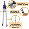 imageMr Pen Professional Geometry Set Metal Compass 7 pcs Geometry Precision Tool Set with Shatterproof Storage Box Drafting Tools ampamp Drafting Kits Circle Drawing Tools for Engineers Students7 pcs Geometry Tool Set