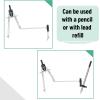 imageMr Pen Professional Geometry Set Metal Compass 7 pcs Geometry Precision Tool Set with Shatterproof Storage Box Drafting Tools ampamp Drafting Kits Circle Drawing Tools for Engineers StudentsCompass with Wheel and Lock