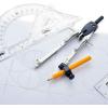 imageMr Pen Professional Geometry Set Metal Compass 7 pcs Geometry Precision Tool Set with Shatterproof Storage Box Drafting Tools ampamp Drafting Kits Circle Drawing Tools for Engineers StudentsCompass with Wheel and Lock