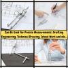 imageMr Pen Professional Metal Compass with Wheel Lock and Extension Bar for Geometry Drafting Math Drawing Compass for Geometry Tool for Drawing Circles Drawing Compass Compass Drawing Tool