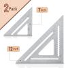 imageMr Pen Rafter Square Metal Square 7 Inch Carpenters Square Square Tool Metal Square Ruler Carpentry Squares Woodworking Square Square Angle Tool Aluminum Rafter Square Carpenter SquareSilver