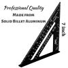 imageMr Pen Rafter Square Metal Square 7 Inch Carpenters Square Square Tool Metal Square Ruler Carpentry Squares Woodworking Square Square Angle Tool Aluminum Rafter Square Carpenter SquareBlack